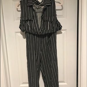 Really cute slimming stripe jumpsuit